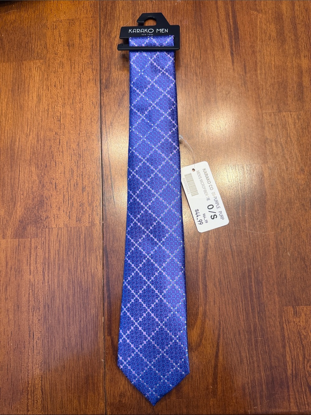 Karako Purple Patterned Men's Tie
